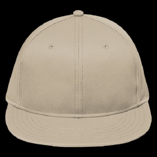 OTTO CAP "OTTO FLEX" 6 Panel Mid Profile Flat Visor Baseball Cap Thumbnail